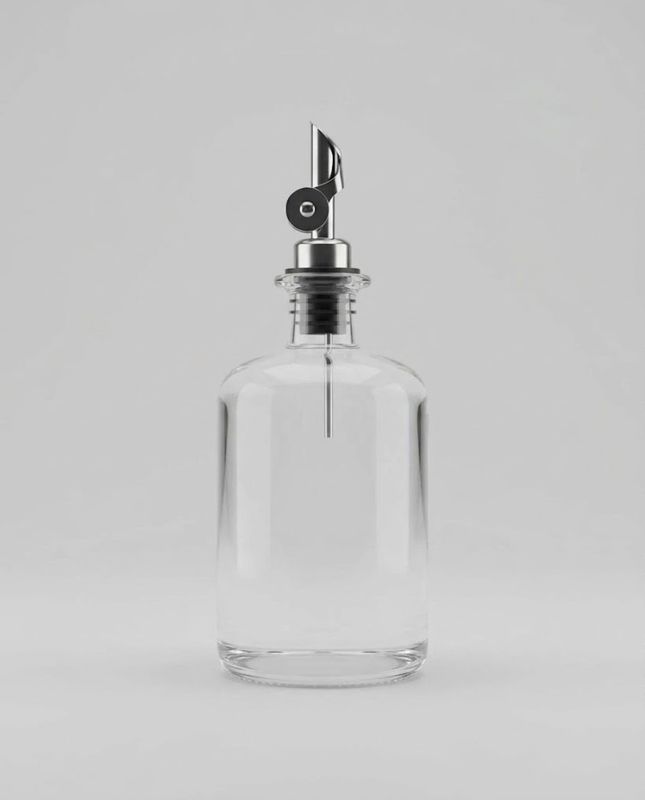 oljeflaska silver