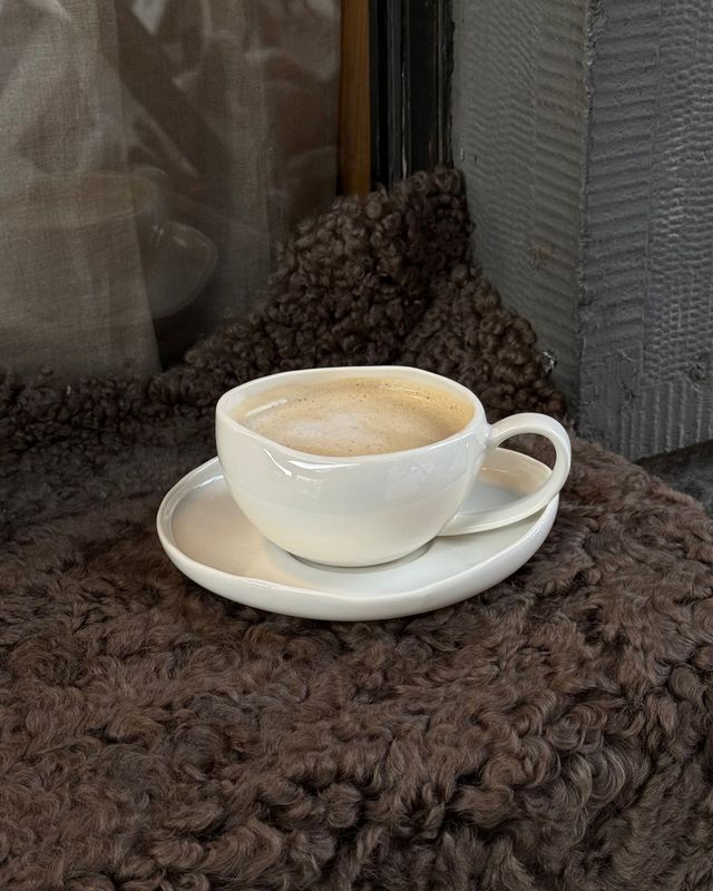 Bricard Barles kaffekoppar vit 6-pack