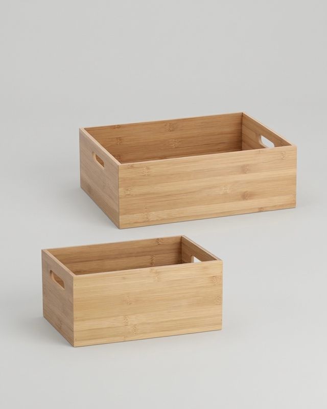 Förvaringslåda i bambu