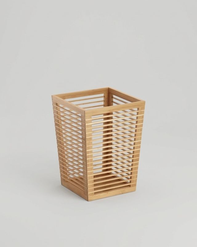 Papperskorg i bambu