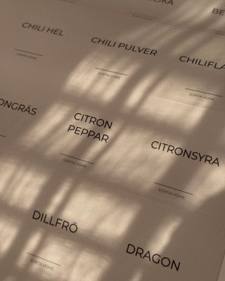 Kryddetiketter 5x5cm 80st