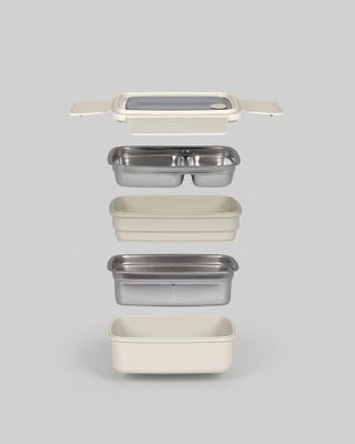 Isolerad matlåda med dubbla fack