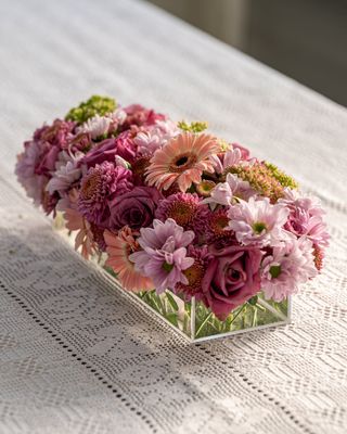 Akrylvas för blomdekorationer