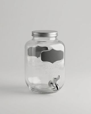 Dryckesdispenser i glas och metall