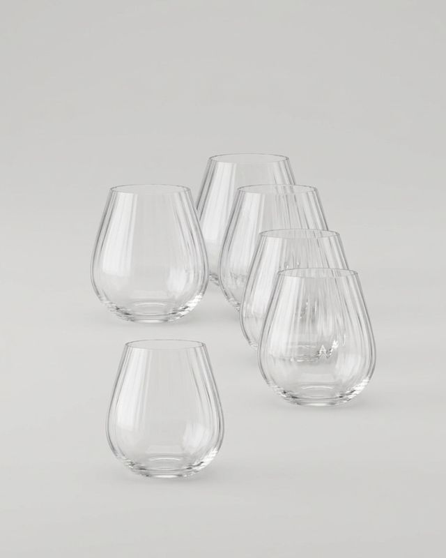 Stilrena kristallglas 6-pack