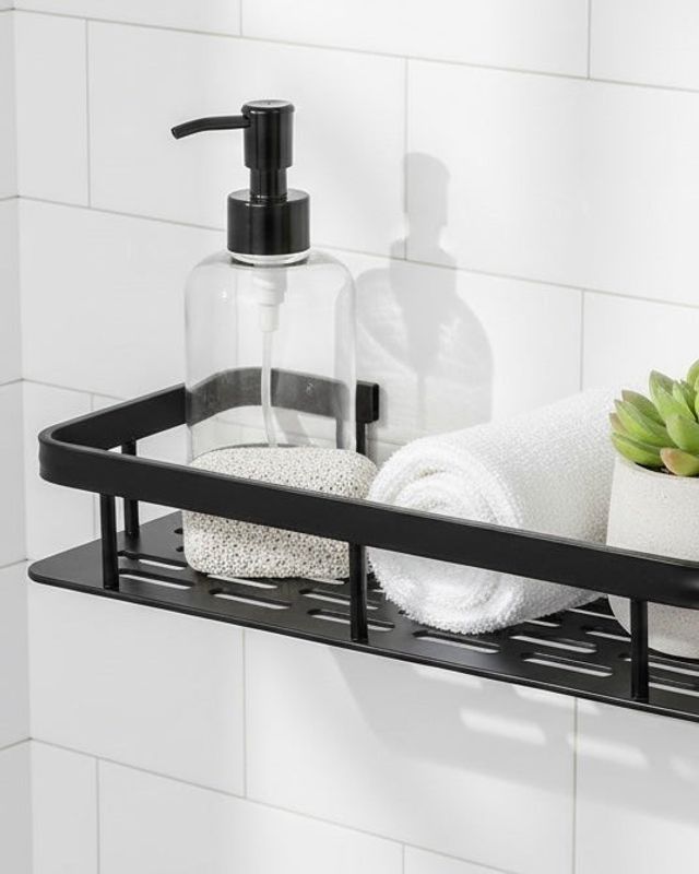 Självhäftande badrumshylla 2-pack