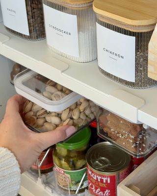 Förvaringsburk med hyllfäste set om 3