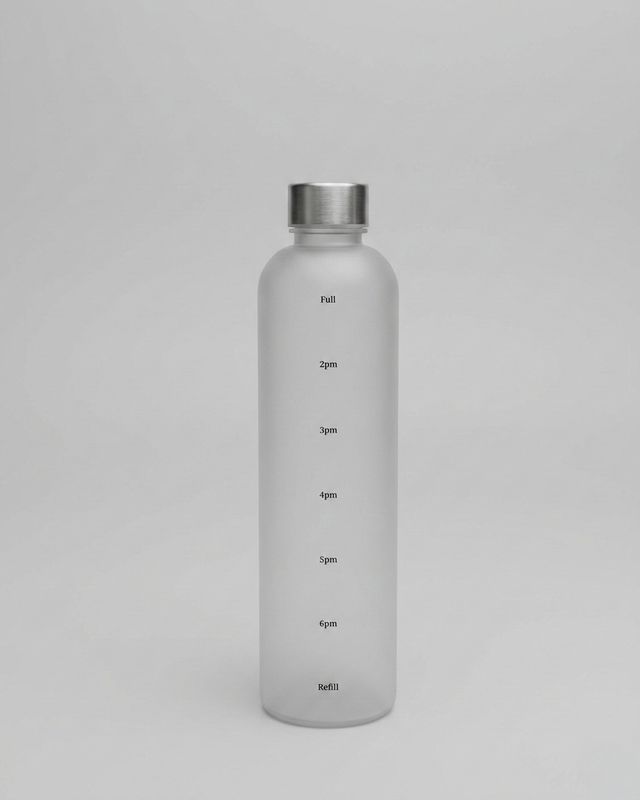 Vattenflaska tidsmarkör