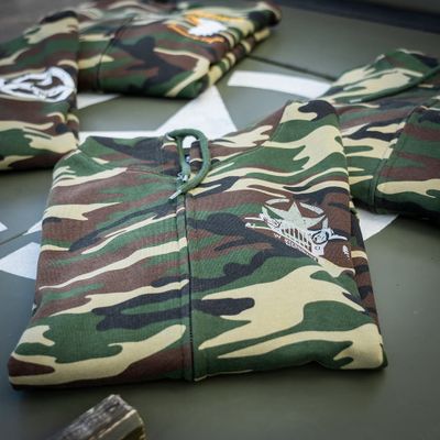 Allied Star-Willy jeep camo zipped hoodie