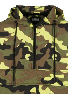 Camo Pull Over Windbreaker