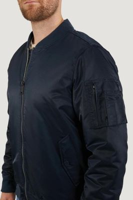 Satin bomber jacket for men