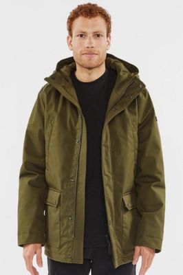 Ledger parka with teddy lining