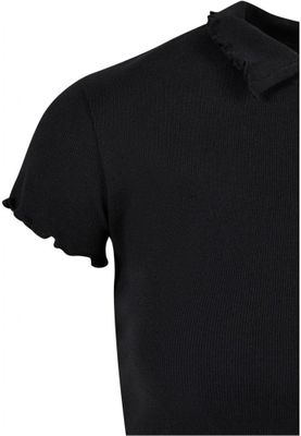Ladies Rib Polo Tee