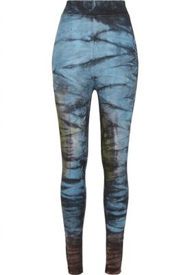 Leggings i batikmönster med hög midja