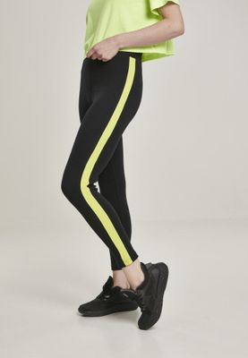 Leggings with a neon edge dam