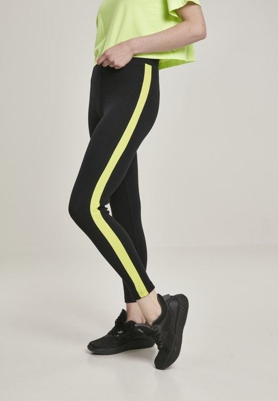 Leggings with a neon edge dam