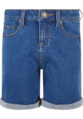 Girls Organic Stretch Denim 5 Pocket Shorts