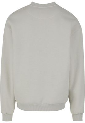 Tröja för herr med fluffy Crewneck – molnfärg