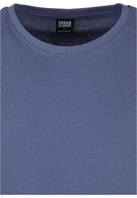 Long Shaped Turnup Tee Vintage Blue