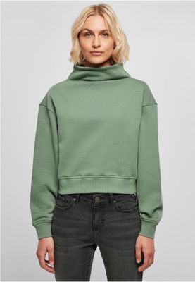 Ladies Organic Short High Neck Crew