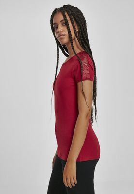 T-shirt with lace edge ladies
