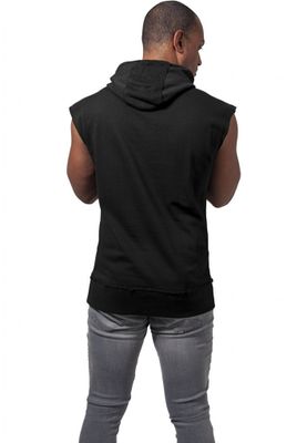 Ärmlös hoodie med omlott huva