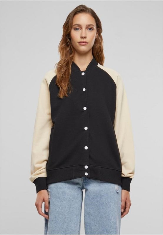 Raglan collegejakke til kvinder - Light Terry