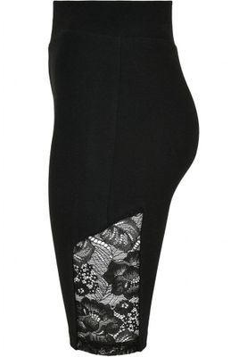 Short cycling pants with lace and high waist