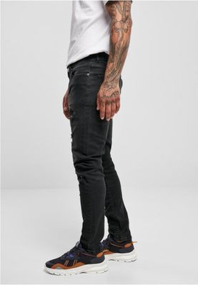 Heavy Destroyed Slim Fit Jeans