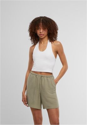 Halterneck Jersey Top i Modern Stil
