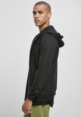Basic Terry Zip Hoody Huvtröja för herr – svart