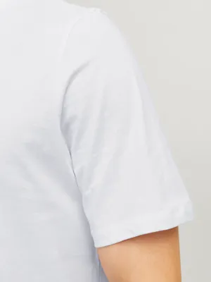 T-shirt med rundat avslut