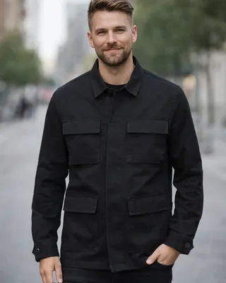 Brandit BDU Twill skjortjacka herr – svart