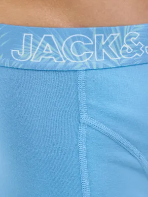 Boxershorts med mönstrad resår 3-pack
