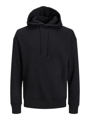 Avslappnad Hoodie med Känguruficka