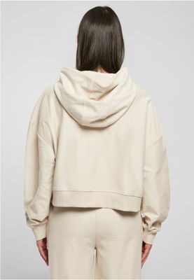 Ladies Oversized Short Rib Hoody