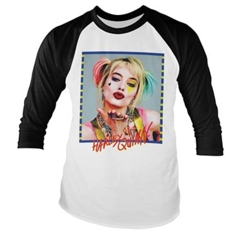 Harley Quinn Kiss Baseball Longsleeve