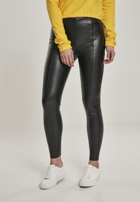 Leather pants in artificial leather lady