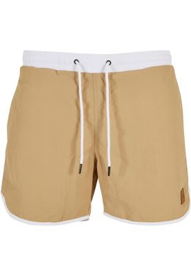 Retro Swimshorts White/Unionbeige