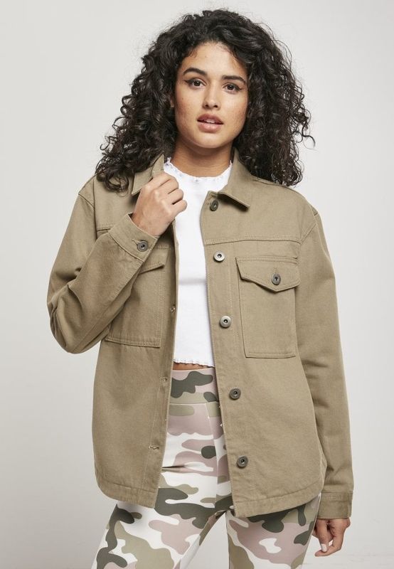 Shirt jacket in oversize women