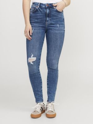 Högmidjade skinny jeans dam
