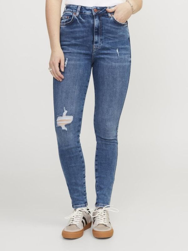 Högmidjade skinny jeans dam
