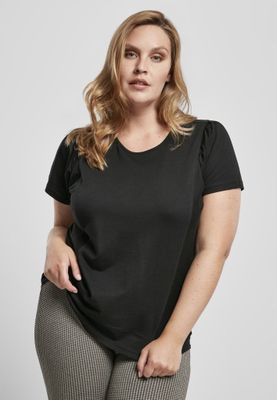 T-shirt med puffearm i økologisk bomuld