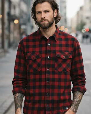Flannel shirt men