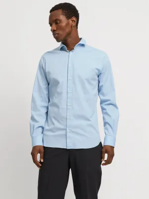 Kostymskjorta slim fit med stretch