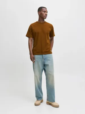 Loose fit T-shirt med rund hals - herr