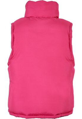 Ladies' reversible short puffer vest
