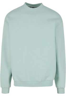 Tröja för herr med fluffy Crewneck – frostmint oversize