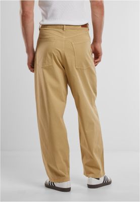 Tapered Twill Baggy Pants för män av bomullsblandning