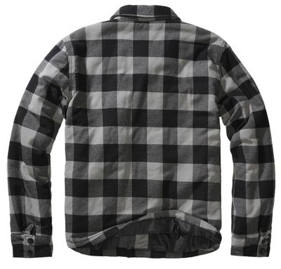 Biker flanelljacka svart/grå